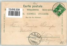 6053 Alpnachstad 1909 Lithographie Alpnachsee Alpnachdorf Kirche Schmetterlinge Verlag Künzli Nr 698