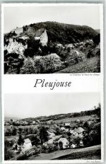 2953 Pleujouse Karte beschädigt Le Chateau et Haut du village Sur les Ponts