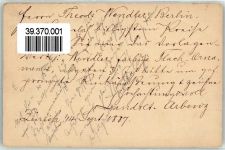 8000 Zürich 1887 Ganzsache 10 Rappen Vorläufer