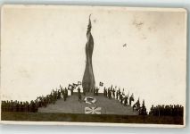 8000 Zürich 1940 Foto AK Denkmal Uniform Ort lt. Stempel