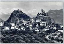 1950 Sion Montorge - Berg Haus Baum Burg