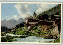 3919 Blatten Lötschen Foto AK Kirche