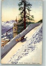 7500 St. Moritz 1914 Winter Schlittenbahn