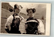 1926 Foto AK Tracht Frau Unterwalden