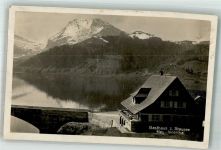 8858 Innerthal Wägital 1923 Foto AK Gasthaus zum Stausee