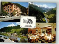 7560 Martina Martinsbruck Foto AK Hotel Post Postkutsche Auto