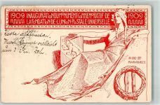 8000 Zürich Ganzsache 1909 Inauguration du Monument Commemoratif de laFondation L'Union Postale Universelle
