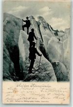 Rhonegletscher 1900 - Bergsteiger