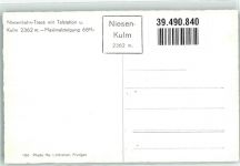 Niesen Foto AK Bergbahn Talstation Kulm Hüttenstempel Foto Lörtscher