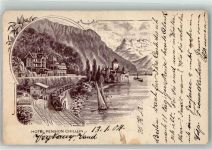 Chillon Chateau 1904 - Hotel Pension Eisenbahn Bahnhof