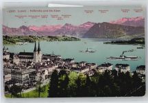 6000 Luzern Lucerne - Gesamtansicht, Bergkette AKU2