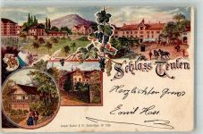 8428 Teufen ZH 1901 Lithographie sign Schmid Ad. Schloss