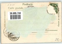 8000 Zürich 1903 Gebrauchsspuren Bellevueplatz Strassenbahn