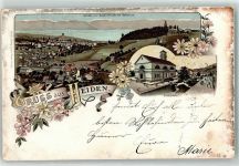 9410 Heiden 1896 Vorläufer Kirchplatz Lithographie