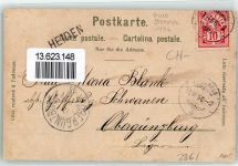 9410 Heiden 1896 Vorläufer Kirchplatz Lithographie