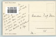 1200 Genève Genf Künstlerkarte Place du Molard Oldtimer