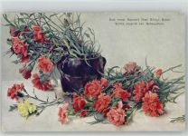 Aquarell der Fürstin Leopold v. Hohenzollern - Adel - Blumen - Spenden AK für Lungenkranke Tuberkulose 1911