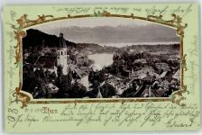 3600 Thun 1902 Lithographie Kirche
