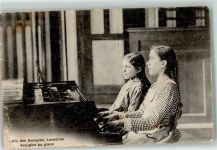 1000 Lausanne Losanna Gebrauchsspuren Asile des Aveugles au piano