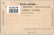 1946 Bourg-St-Pierre Gebrauchsspuren St. Bernard Bernhardiner Lithographie