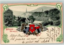 5400 Baden 1901 Prägedruck Wappen