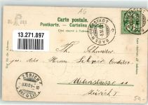 5400 Baden 1901 Prägedruck Wappen