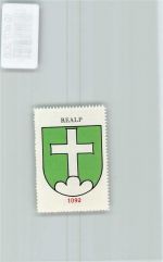 6491 Realp - Vignette Wappen Kaffee Hag 1920-1940 Kreuz