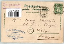 2000 Neuchâtel Neuenburg 1901 Prägedruck Monument de la Republique Wappen