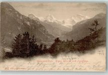 Heimwehfluh 1902 - Eiger Mönch Jungfrau Hüttenstempel
