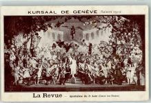 1200 Genève Genf 1912 Künstlerkarte la Revue du Kursaal Apotheose du 2e Acte Dans les Roses Engel sign. Sadag