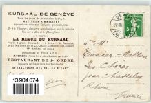 1200 Genève Genf 1912 Künstlerkarte la Revue du Kursaal Apotheose du 2e Acte Dans les Roses Engel sign. Sadag