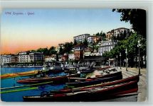 Lugano Quai Personenschiff Ruderboote Binnenschiff