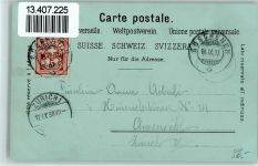 Lugano Nr. 400 Gruss aus - AK Künzli 1898 Lithographie / Mondschein