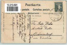 Mürren Nr. 2084 sign Steinmann - Gruss aus Schlumpf Lithographie