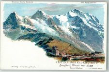 Kleine Scheidegg sign. Steinmann, C. Künstlerpostkarte Nr. 2501 Steinmann Lithographie