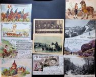 Lot mit 18 AK und 2 Fotos Gebrauchsspuren Schokolade Kleinposten bis 20