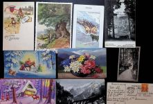 Lot mit 18 AK und 2 Fotos Gebrauchsspuren Schokolade Kleinposten bis 20