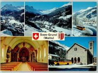 3910 Saas-Grund - Postauto Kirche