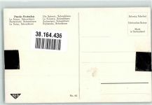 sign. Kutscha, Paolo Schreckhornbläser in der Schweiz Künstlerkarte Alphorn Gebrauchsspuren