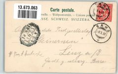 9473 Gams 1901 Foto AK Gasthaus zum Kreuz Kirche