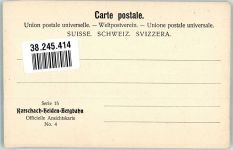 9410 Heiden Foto AK Kirche Rückseite Werbung Rorschach Heiden Bergbahn