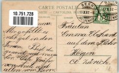 3000 Bern Berne 1907 - Tanzbär Schweizer Tracht Gitarre