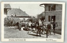 Verlag K. Essig Nr. 45 Grenzbesetzung 1914 Die Feldpost WK I Militär Schweiz 1915