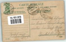 9400 Rorschach 1907 Gebrauchsspuren Postamt Bahnhof Gasthaus