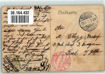 sign. Hoffmann von Fallersleben Die Waldhütte Künstlerkarte Werbung Jogo Speisechocolade Hauswald Magdeburg Schokolade 1911 Gebrauchsspuren