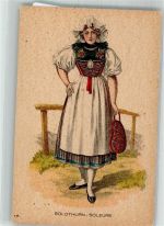 Solothurn Soleure Tracht Schweiz Frau Tracht Schweiz Foto AK