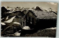 Faulhorn Foto AK Hotel Faulhorn Hüttenstempel