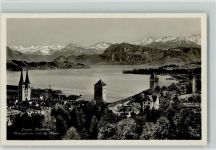6003 luzern - Hofkirche Museggtürme Alpen Vierwaldstättersee
