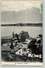 1897 Bouveret 1908 - Le Port Eisenbahn Buffet Gasthaus de la Gare Bahnhof