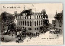 8703 Erlenbach ZH 1905 - Hotel zum goldenen Kreuz Kutschen